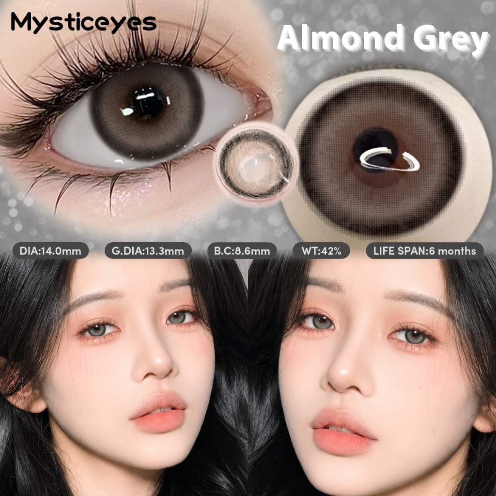[COD|Mua 2 chỉ  50K] Babygirleyes kính áp tròng 0 độ lens  brown/gray/blue/pink  lens 14.0-14.5mm lens Mắt 6 tháng | BigBuy360 - bigbuy360.vn