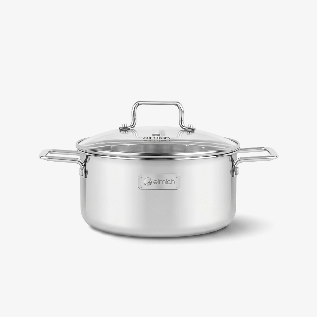 Nồi inox 304 liền khối Elmich Trimax XR EDA3841 size 20cm đáy từ 3 lớp dùng mọi loại bếp | BigBuy360 - bigbuy360.vn