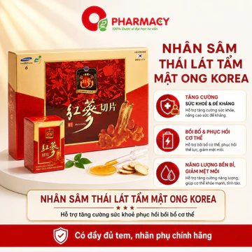 (Hàn Quốc) Nhân Sâm Thái Lát Tẩm Mật Ong Hỗ Trợ Tăng Cường Sức Khoẻ Phục Bồi Bổ Cơ Thể