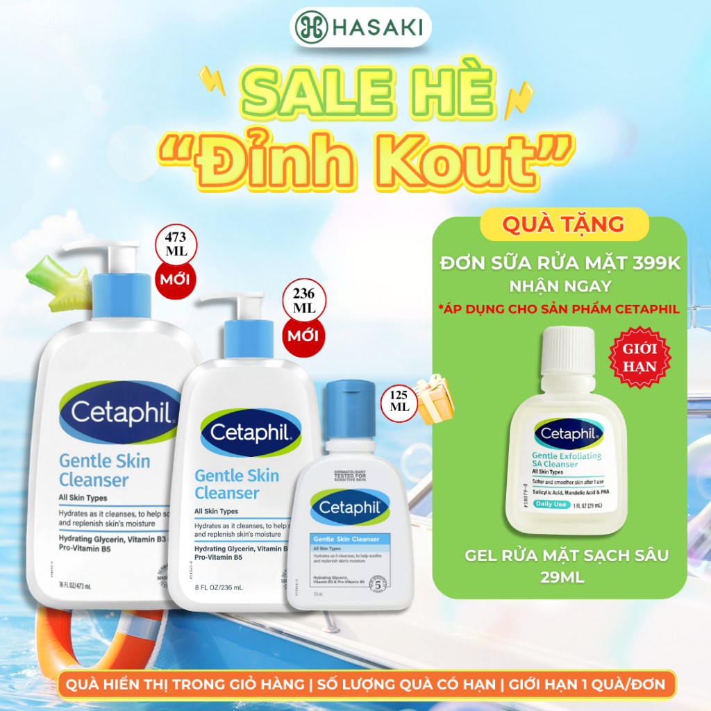 Sữa Rửa Mặt Dịu Lành Cho Da Nhạy Cảm Cetaphil Gentle Skin Cleanser