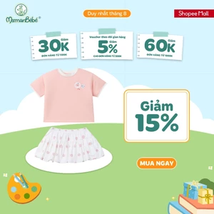 Bộ váy áo cộc tay La Pomme chấm bi ngọt ngào -Sợi Natural Cotton thoáng mát – Bé gái - 9M - 3Y
