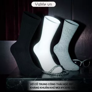 Vớ Cổ Trung Công Thái Học 90° Kháng Khuẩn Khử Mùi #Y2010 132 24531 |YaMe|