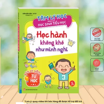 Sách - Tâm lý học dành cho học sinh tiểu học - Học hành không khó như mình nghĩ (bản quyền)