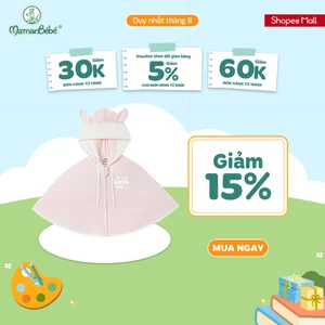 (MamanBébé chính hãng) Áo khoác đa năng La Pomme ngày năng động - Sợi Petit Soyeu thoáng mát – Bé trai/gái - 6M - 5Y