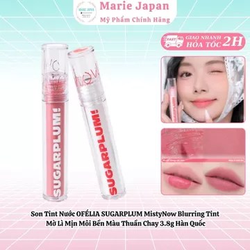 Son Tint Nước OFÉLIA SUGARPLUM MistyNow Blurring Tint Mờ Lì Mịn Môi Bền Màu Thuần Chay 3.8g