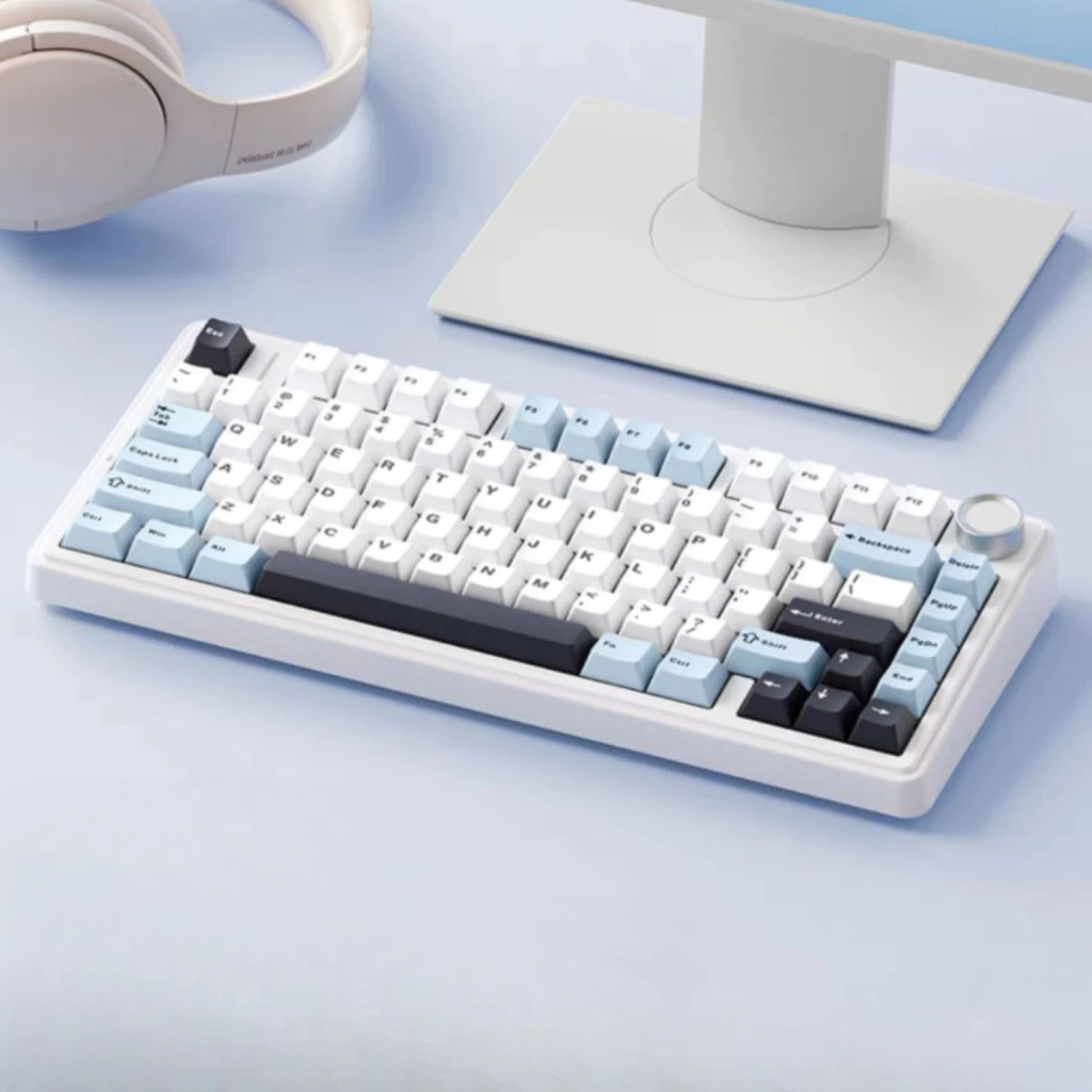 Bàn phím cơ gaming Aula F75 3 mode kết nối, có núm chỉnh âm lượng, LED RGB THkeyboard (NEW) | BigBuy360 - bigbuy360.vn