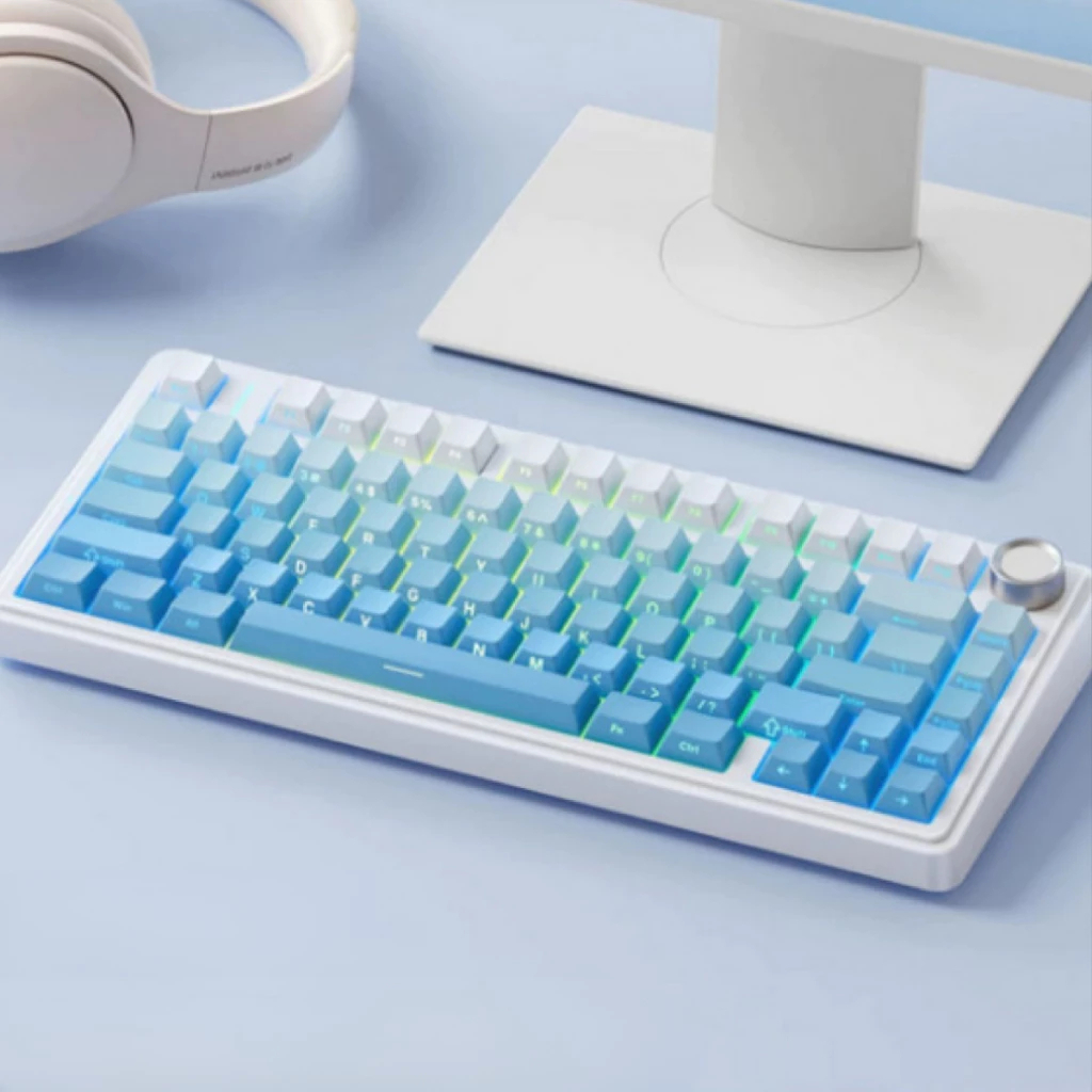 Bàn phím cơ gaming Aula F75 3 mode kết nối, có núm chỉnh âm lượng, LED RGB THkeyboard (NEW) | BigBuy360 - bigbuy360.vn