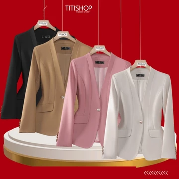 ( Đặt Nhanh ) Áo Blazer Nữ,Áo Vest Nữ , Bộ Blazer Nữ TITISHOP,Suit Nữ Công Sở,Bộ Vest Nữ Công Sở ACC 1887 003