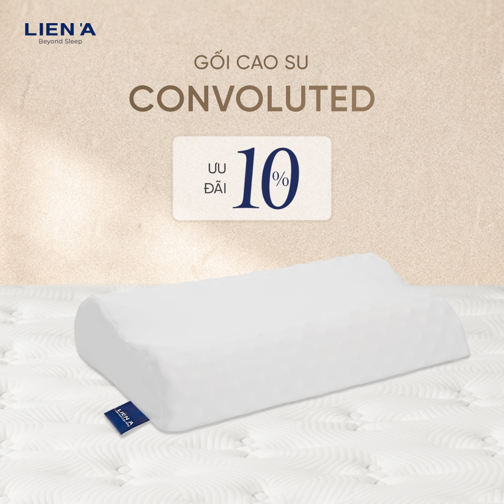 HỎA TỐC - Gối Cao Su Convoluted Liên Á Đạt Chuẩn ECO An Toàn Lành Tính, Massage Và Nâng Đỡ Êm Ái Cổ Vai Gáy