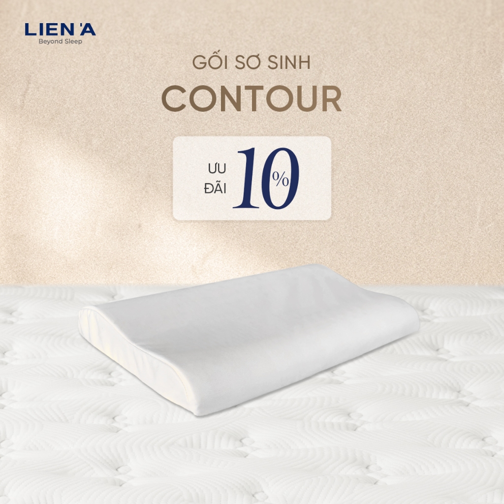 Gối Cao Su Contour Pompoms - Cao Su Thiên Nhiên, Chứng Nhận ECO An Toàn Lành Tính Với Da Bé