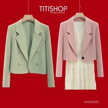 ( Đặt Nhanh ) Áo Blazer Nữ,Áo Vest Nữ , Bộ Blazer Nữ TITISHOP,Suit Nữ Công Sở,Bộ Vest Nữ Công Sở ACC 1887 084