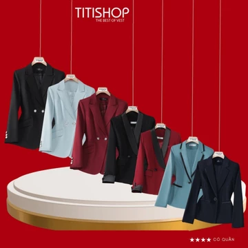 ( Đặt Nhanh ) Áo Blazer Nữ,Áo Vest Nữ , Bộ Blazer Nữ TITISHOP,Suit Nữ Công Sở,Bộ Vest Nữ Công Sở ACC 1887 087
