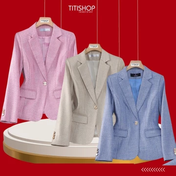 ( Đặt Nhanh ) Áo Blazer Nữ,Áo Vest Nữ , Bộ Blazer Nữ TITISHOP,Suit Nữ Công Sở,Bộ Vest Nữ Công Sở ACC 1887 126