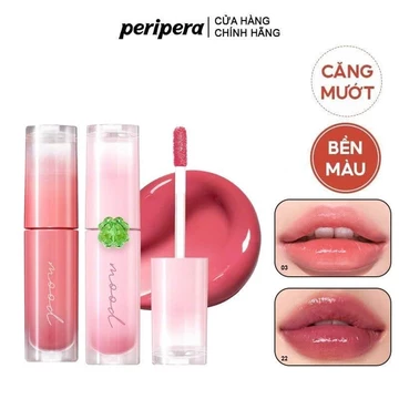 Son PERIPERA Ink Mood Glowy Tint 4 g với chất son mịn, bóng nhẹ, lên màu tự nhiên | BLINK BEAUTY
