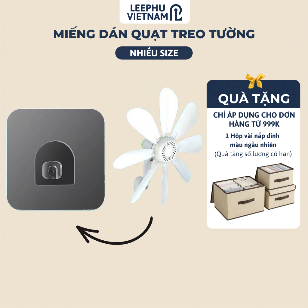 Móc Dán - Miếng Dán Tường Treo Quạt Điện Gắn Tường Không Cần Khoan - Keo Siêu Chắc - Chịu Lực Tốt - Dễ Lắp Đặt
