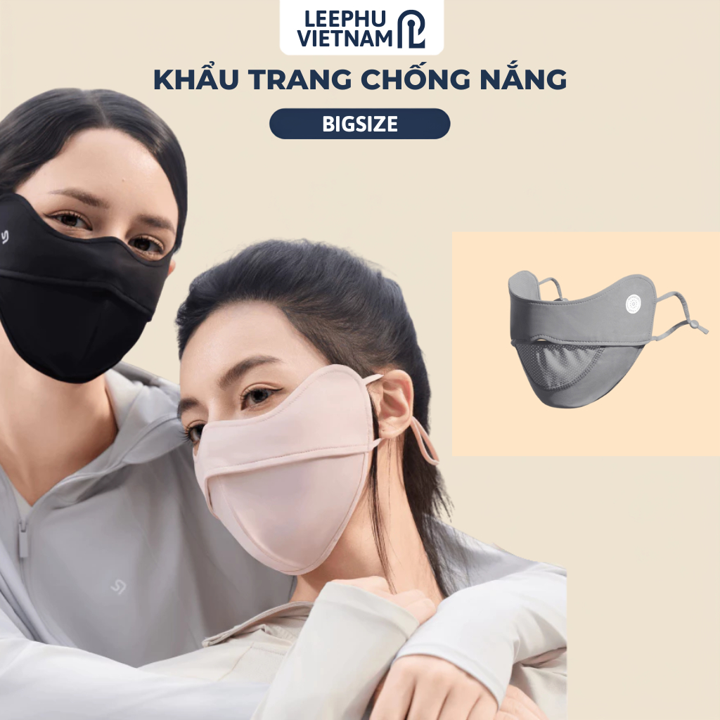 Khẩu Trang Chống Nắng Tia UV >99% Không Lem Son Kháng Khuẩn