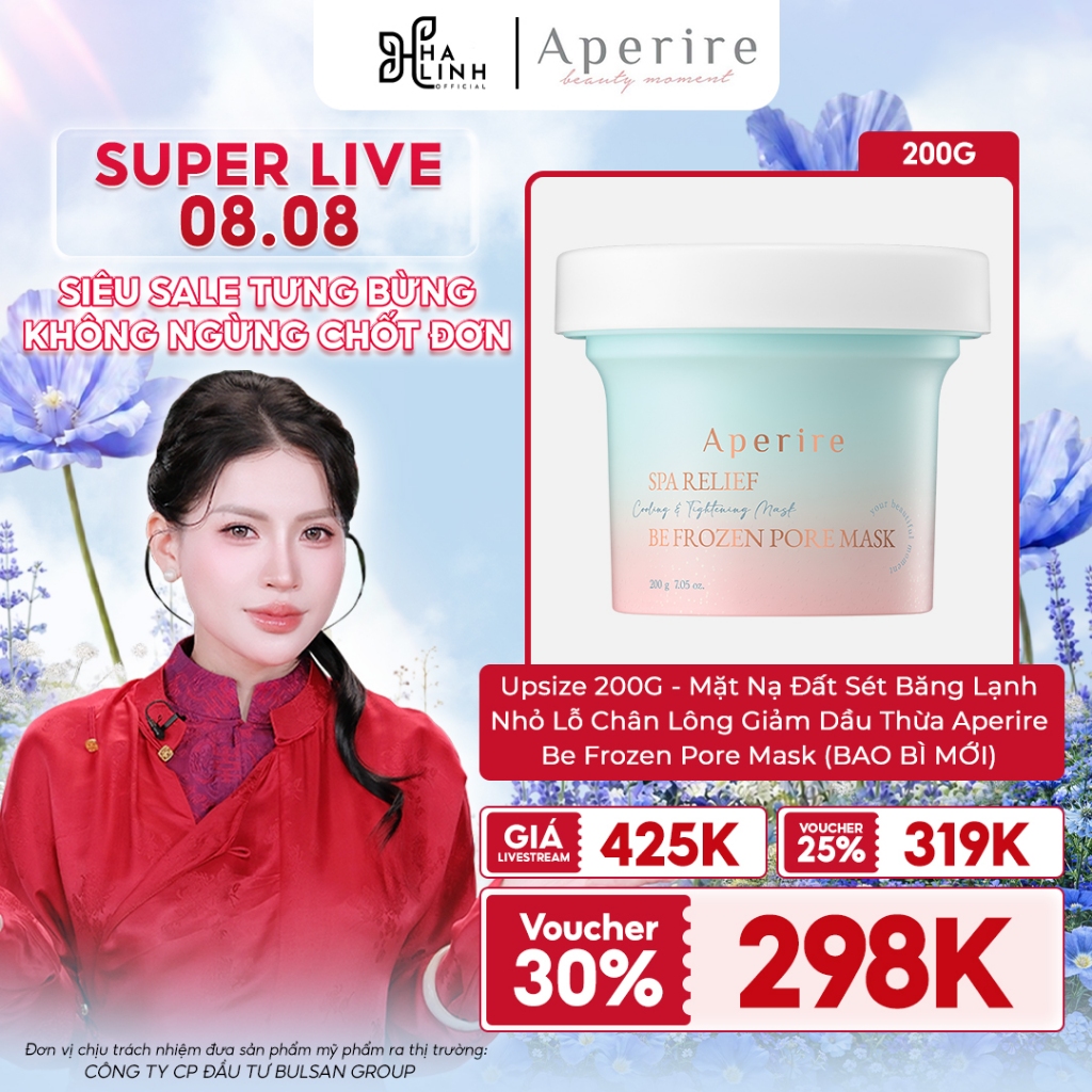 Upsize 200G Mặt Nạ Đất Sét Băng Lạnh Nhỏ Lỗ Chân Lông Giảm Dầu Thừa Be Frozen Pore Mask