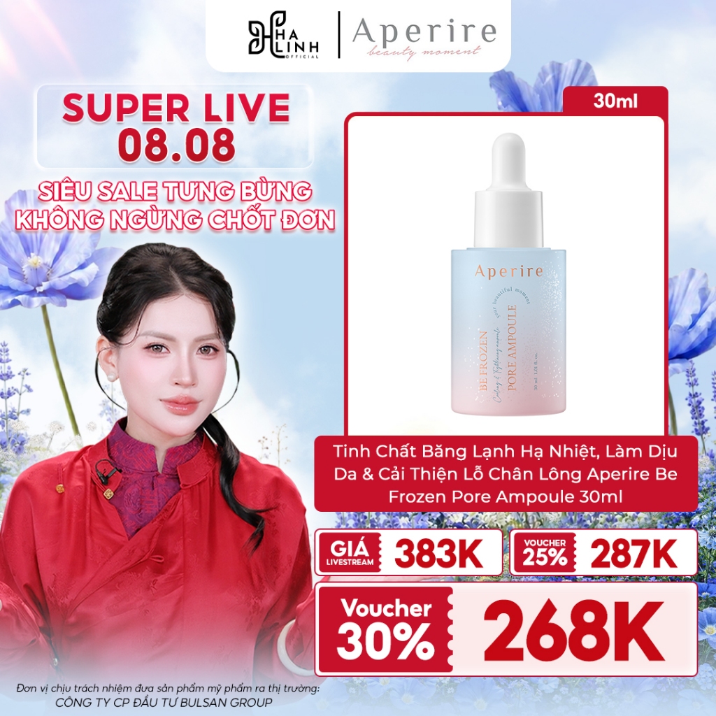 Tinh Chất Băng Lạnh Hạ Nhiệt, Làm Dịu Da & Nhỏ Lỗ Chân Lông Be Frozen Pore Ampoule 30ml