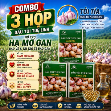 COMBO 3 HỘP DẦU TỎI (100 viên)