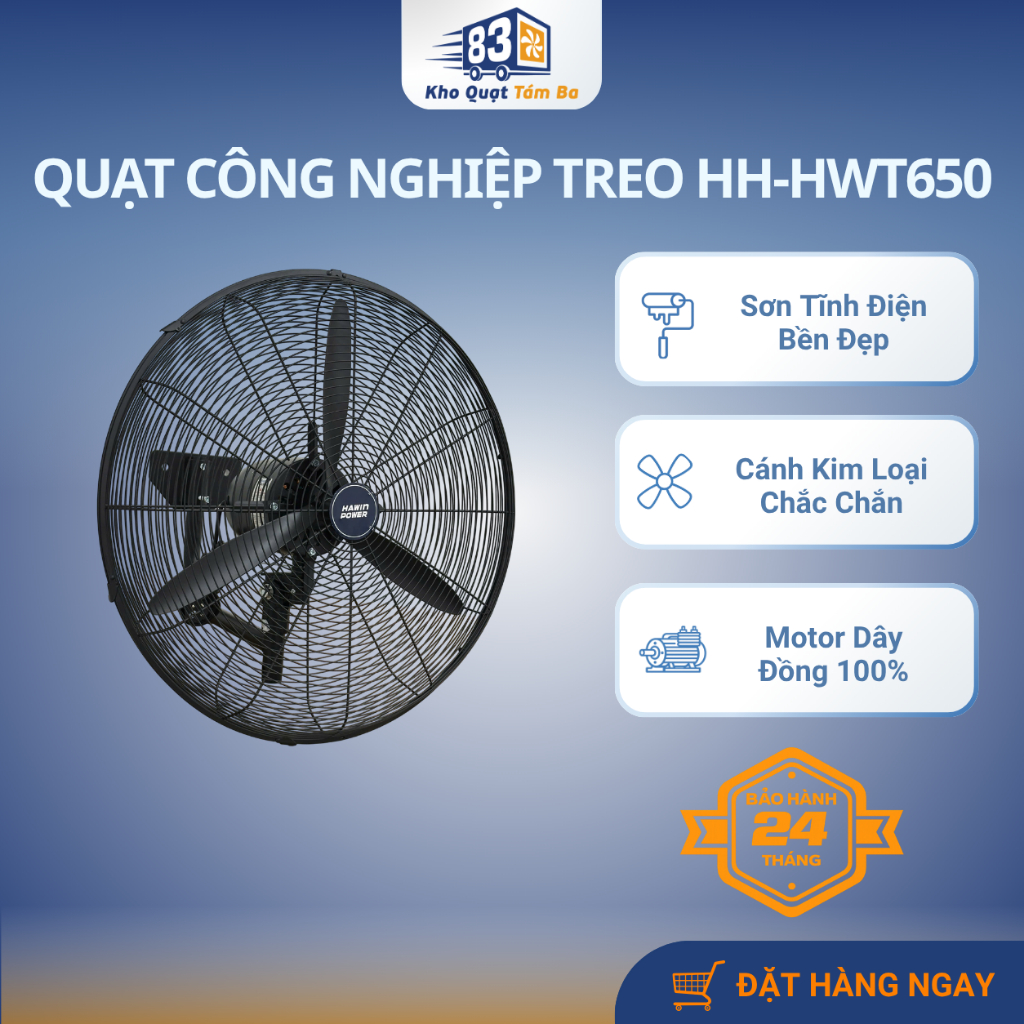 Quạt Treo Công Nghiệp HAWIN POWER HH-HWT650