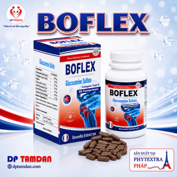 BOFLEX – Viên uống hỗ trợ xương khớp nhập khẩu từ Pháp | Glucosamine, Collagen type II & Nhũ hương, hộp 60 viên