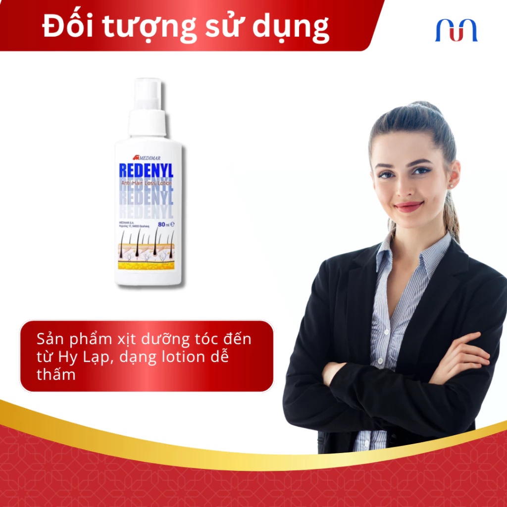 Xịt Mọc Tóc Redenyl Lotion Medimar 80ml Ngăn Ngừa Rụng Tóc, Kích Thích Mọc Tóc | BigBuy360 - bigbuy360.vn