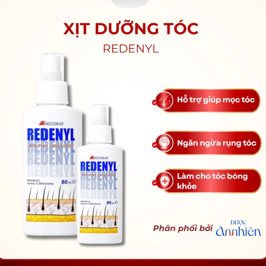 Xịt Mọc Tóc Redenyl Lotion Medimar 80ml Ngăn Ngừa Rụng Tóc, Kích Thích Mọc Tóc | BigBuy360 - bigbuy360.vn