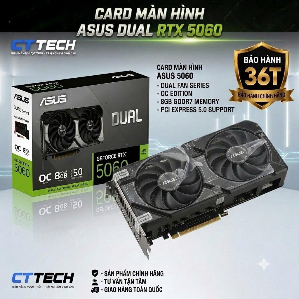 Bộ PC lắp ráp CTTECH 01 CPU i5 14400F B760 RAM 16G LED VGA  ASUS 5060 NEW | BigBuy360 - bigbuy360.vn