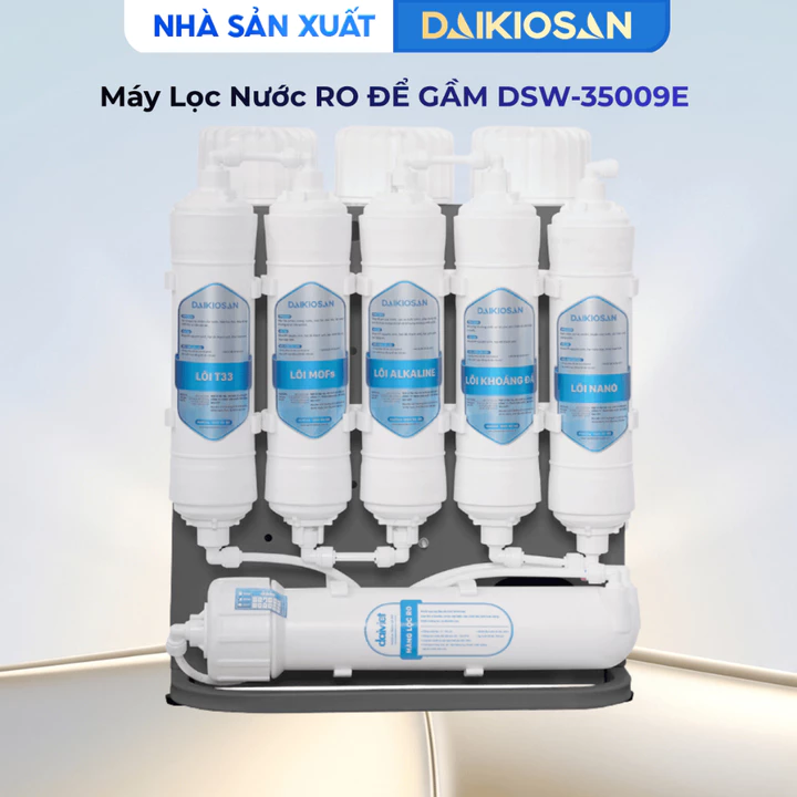Máy Lọc Nước Để Gầm 9 Cấp Siêu Lọc X2 Kiềm Tính Daikiosan DSW-35009E