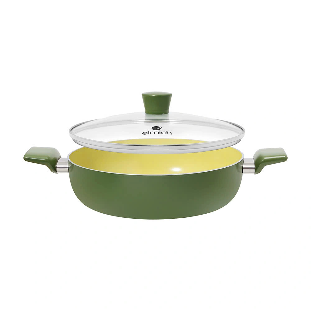 Nồi lẩu chống dính Ceramic Elmich EDA2520 size 28cm dùng mọi loại bếp | BigBuy360 - bigbuy360.vn