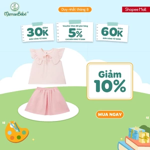 Bộ váy áo cộc tay La Pomme sắc màu kỳ diệu - Sợi Jacquard Cotton mềm mại, thoáng khí - Bé gái - 9M - 5Y