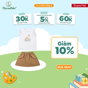 Bộ váy áo cộc tay La Pomme giỏ trái cây mùa hè - Sợi Natural Cotton thoáng mát - Bé gái - 9M - 5Y