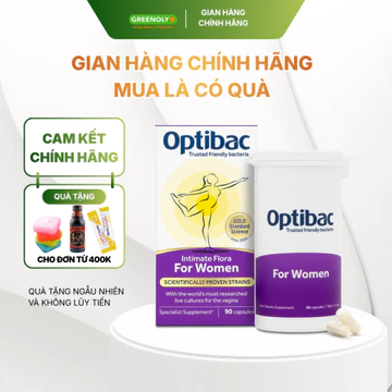 Optibac Men Vi Sinh Bổ Sung Lợi Khuẩn Hỗ Trợ Phòng Viêm Nhiễm Phụ Khoa - Hàng Chính Hãng