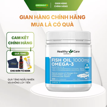 Viên Uống Dầu Cá Healthy Care Omega 3 Fish Oil 1000mg - Hàng Chính Hãng