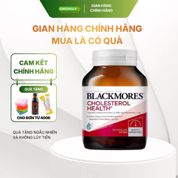 Viên Uống Blackmores Giảm Cholesterol Hỗ Trợ Tim Mạch Cholesterol Health 60 Viên - Hàng Chính Hãng