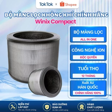 Bộ Màng Lọc Không Khí Chính Hãng Winix Compact, Màng Lọc HEPA & Carbon Khử Mùi, Lọc Bụi PM2.5