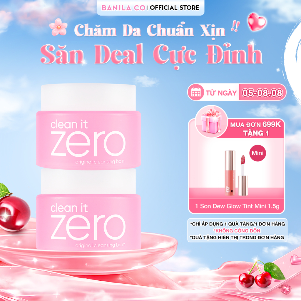 COMBO 2 Sáp tẩy trang BANILA CO 100ML dành cho mọi loại da