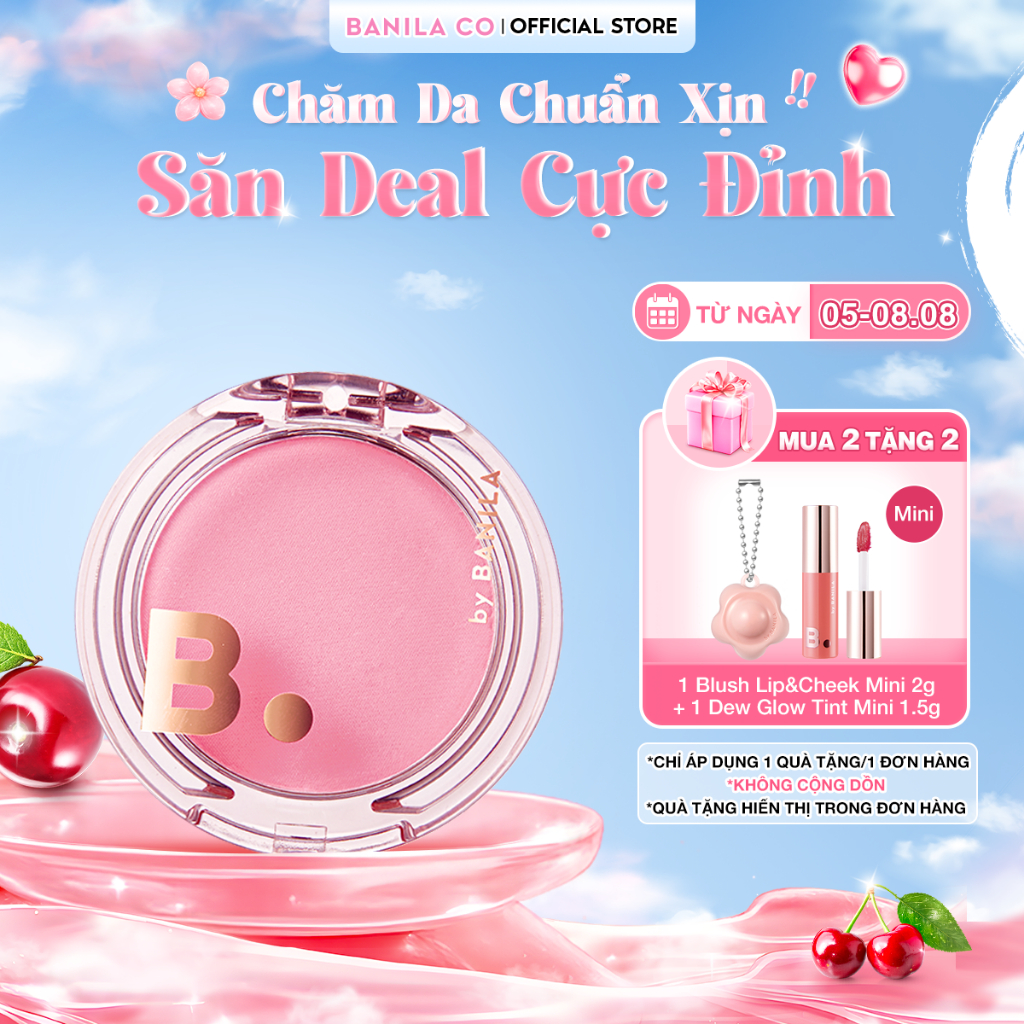 Phấn má hồng trong trẻo lâu trôi BANILA CO PRIMING VEIL CHEEK 6g (6 màu)