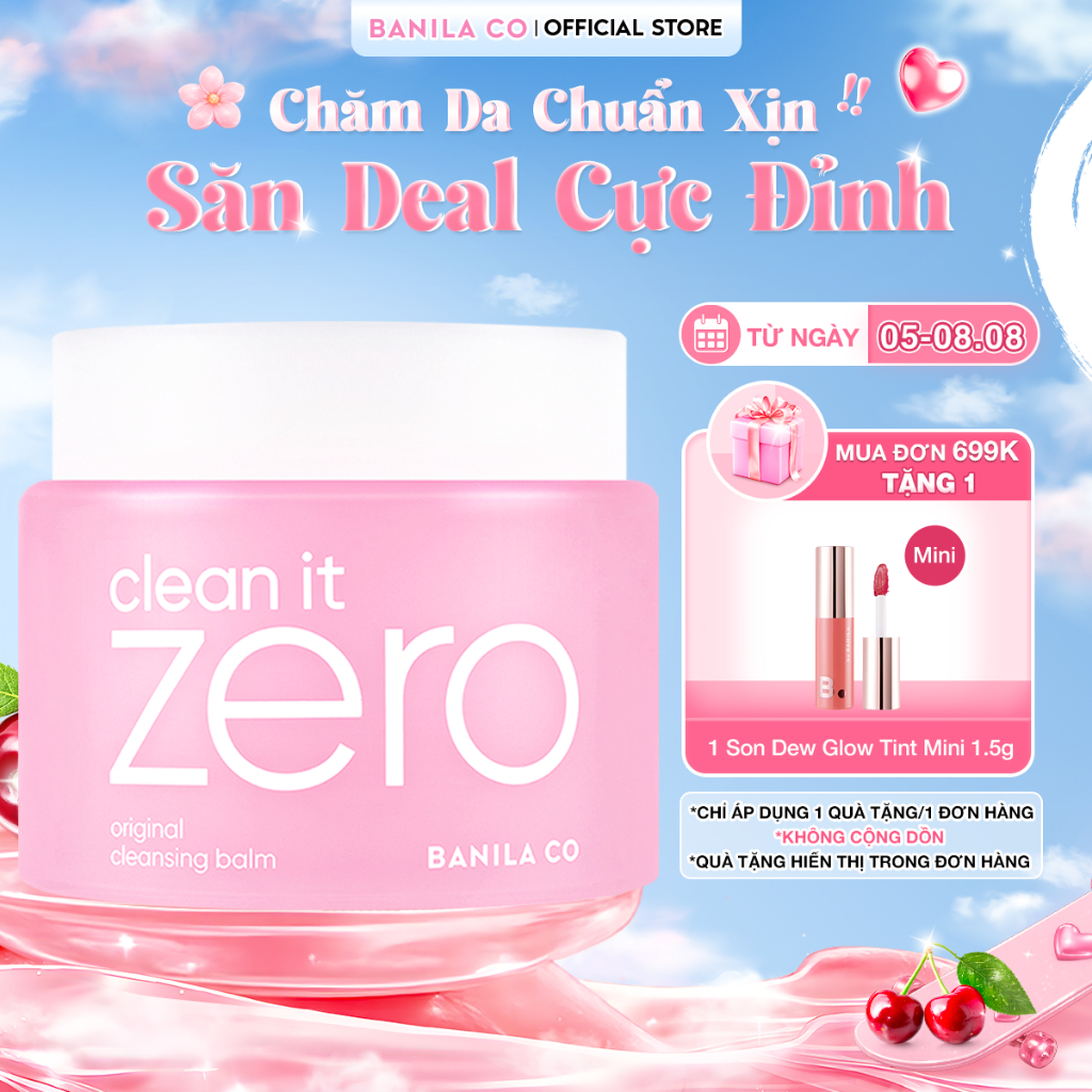Sáp tẩy trang Banila Co C​l​e​a​n It Z​e​r​o C​l​e​a​n​s​i​n​g B​a​l​m O​r​i​g​i​n​a​l 100/180ML mọi loại da