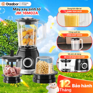 Gaabor Máy xay sinh tố JM-16M02A màu đen đa năng 3in1 dung tích lớn 500W xay đa năng bảo hành 12 tháng