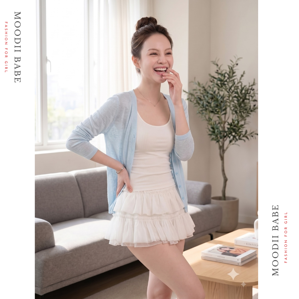 Áo Khoác Cardigan MỎNG NHẸ MÁT Dáng Dài Chất Liệu Thun Giấy Hottrend MOODII | BigBuy360 - bigbuy360.vn