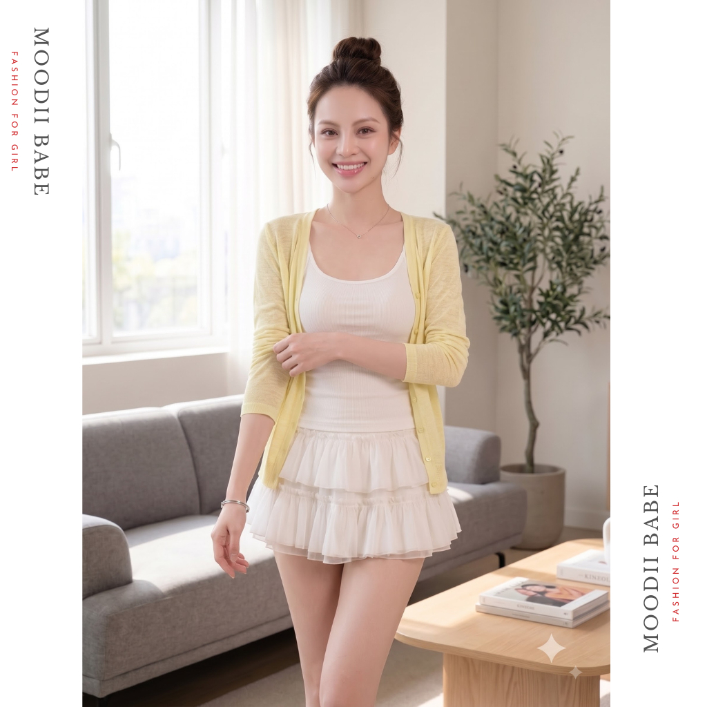 Áo Khoác Cardigan MỎNG NHẸ MÁT Dáng Dài Chất Liệu Thun Giấy Hottrend MOODII | BigBuy360 - bigbuy360.vn