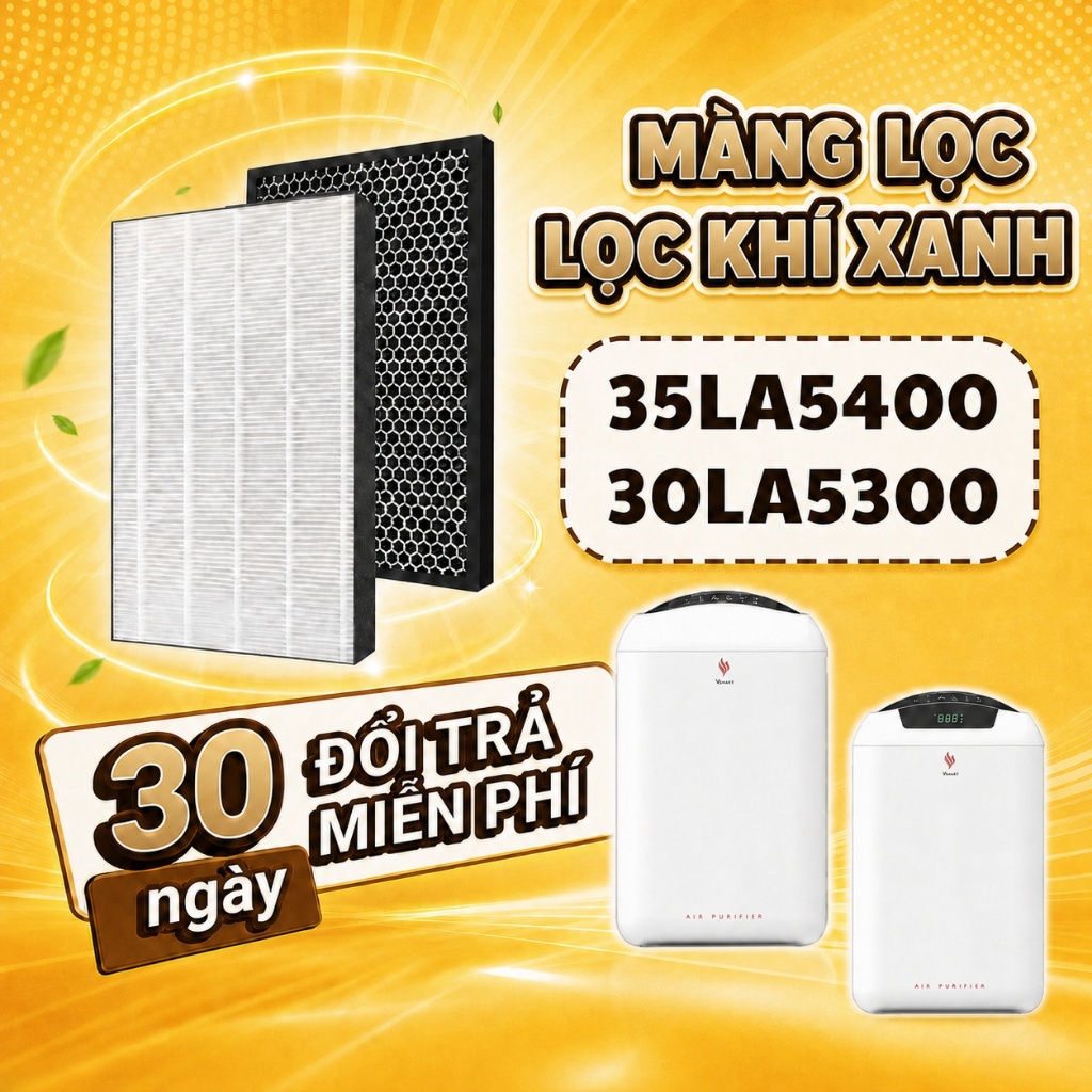 Linh kiện/ Phụ kiện : Màng lọc/ Cụm màng lọc LocKhiXanh® máy lọc không khí Vsmart 30LA5300, 30LA5400 | BigBuy360 - bigbuy360.vn