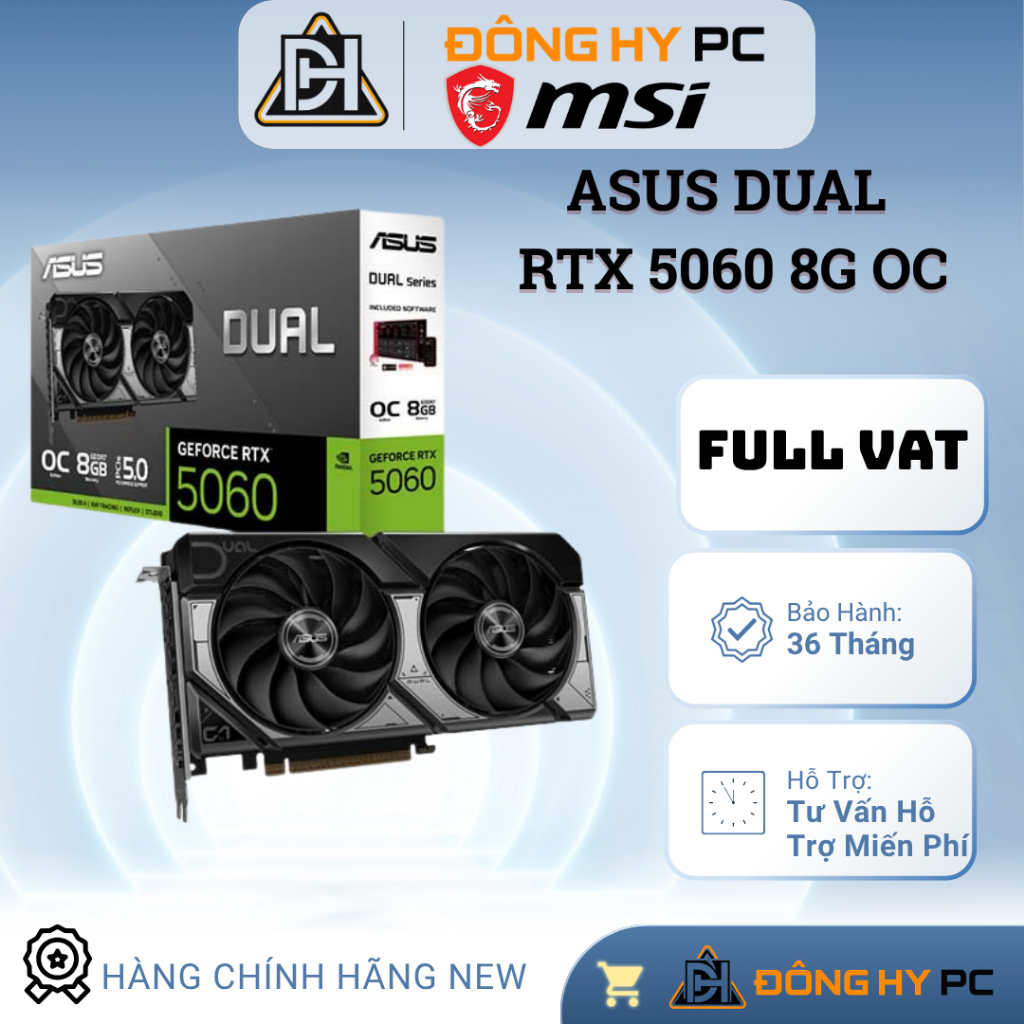 [FullVat] Bộ PC tự chọn linh kiện RTX 5060 ASUS intel core i5 bảo hành 36 tháng | BigBuy360 - bigbuy360.vn