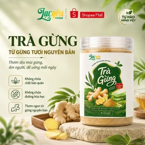 Trà Gừng Đắk Lắk Lạc Yên Foods Ít Ngọt Thơm Ngon, Trà Hòa Tan Tiện Lợi, Giúp Ấm Cơ Thể
