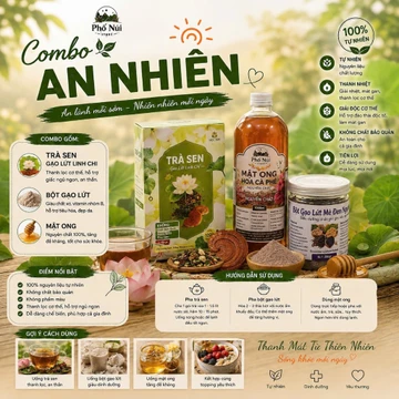 Combo Trà Thảo Mộc 5 Phân Loại – Trà Hoa Cúc, Trà Sâm Dứa, Trà Lá Ổi, Trà Cà Gai Leo | Phố Núi Store