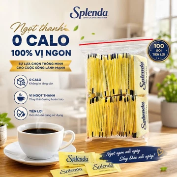 Đường ăn kiêng Splenda 100 gói của Mỹ cho người ăn kiêng, tiểu đường, DAS