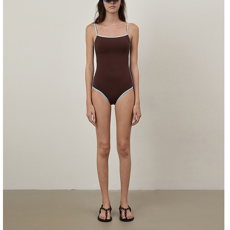 Bộ bơi một mảnh basic phong cách tối giản Hàn Quốc minimalism, monokini cao cấp cut out lưng Lili Bikini | BigBuy360 - bigbuy360.vn