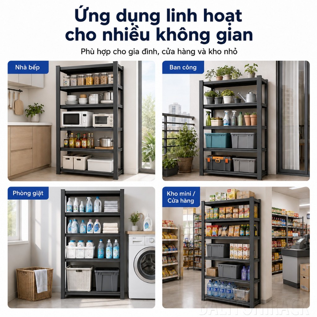Bali Kệ Sắt Kệ Kho Đa Năng Chịu Lực Tốt Điều Chỉnh Tầng Kệ Để Đồ Cho Gia Đình Nhà Kho Garage | BigBuy360 - bigbuy360.vn