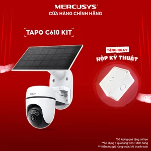 Camera An Ninh Năng Lượng Mặt Trời TP-Link Tapo C610 KIT | 2K 3MP, Quay Quét 360°